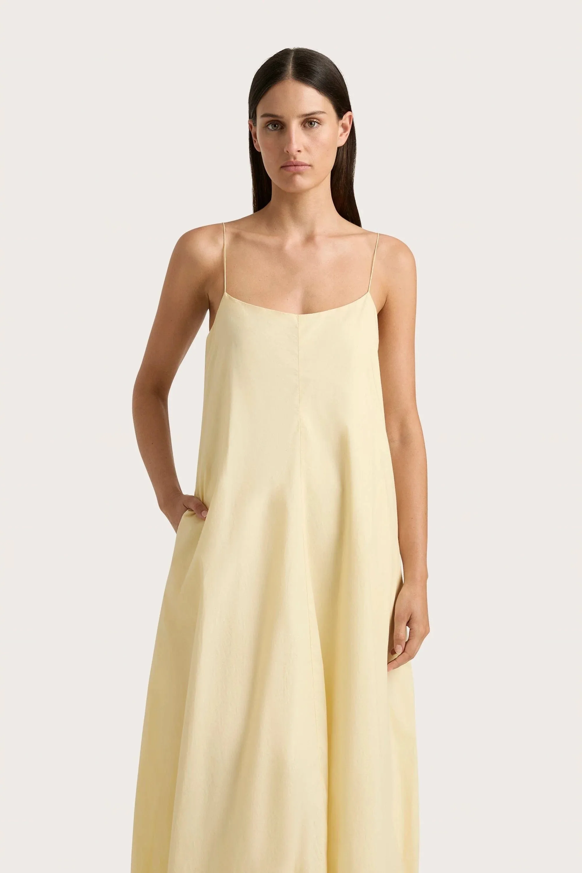 Anais Maxi Dress Lemon - Final Sale