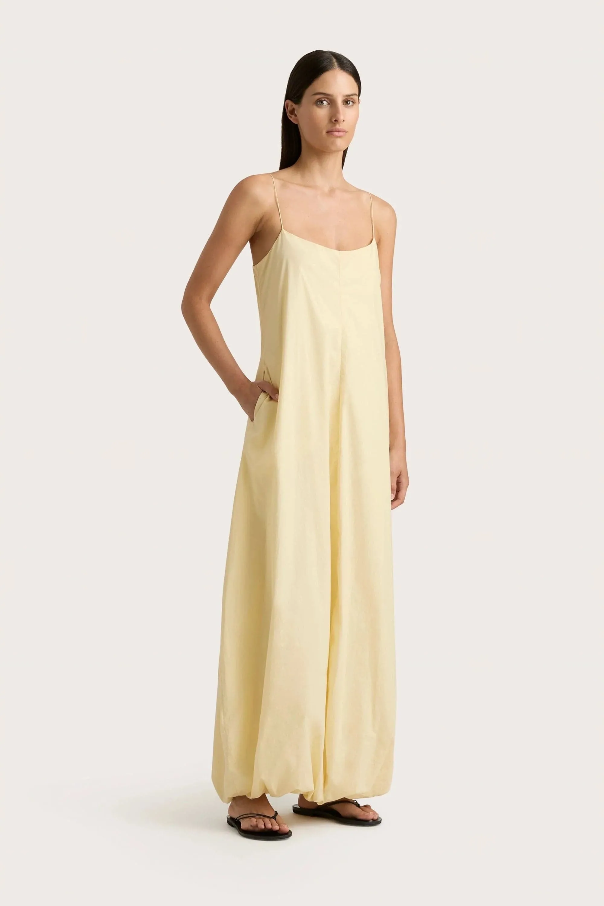 Anais Maxi Dress Lemon - Final Sale