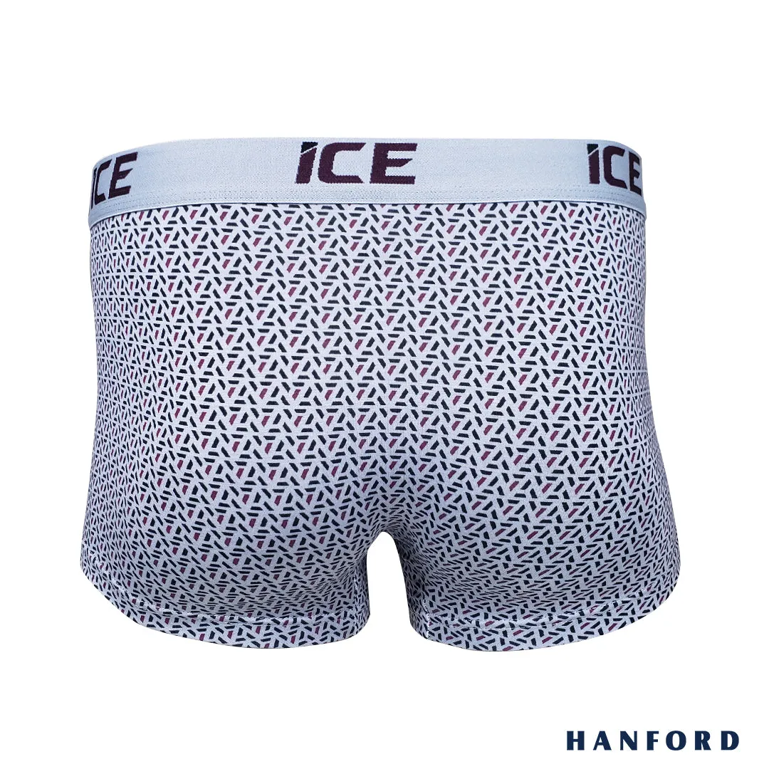 Hanford ICE Men Viscose w/ Spandex Boxer Briefs Triad - Glacier Gray (Single Pack)