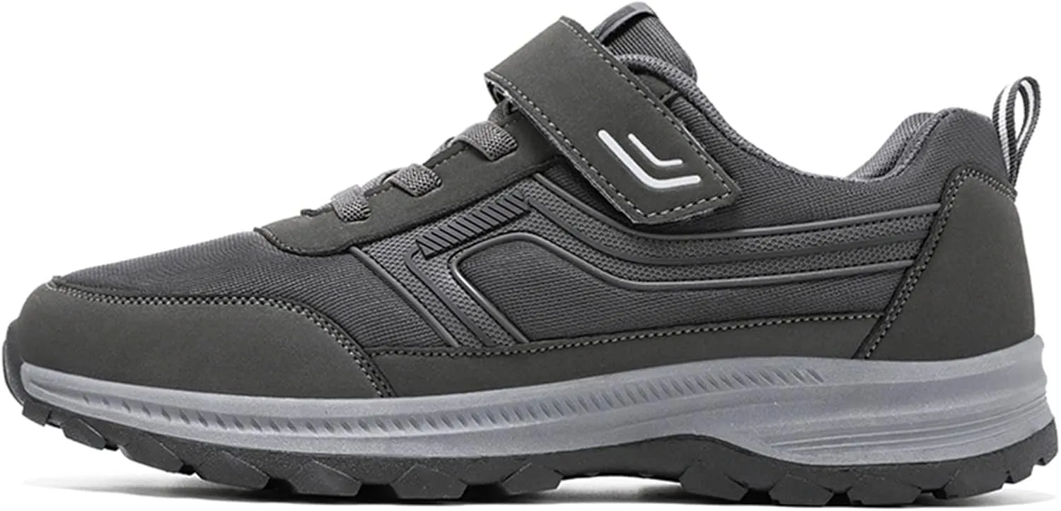 Non Slip Shoes for Men Wide Hiking Shoes Walking Shoes Waterproof Work Shoes Retro Running Shoes Lightweight Trainers
