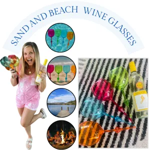 RTS Floating Acrylic wine glasses