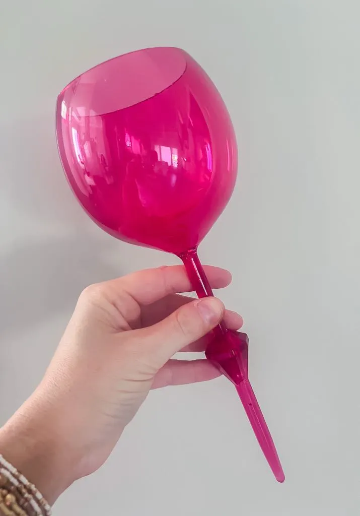 RTS Floating Acrylic wine glasses