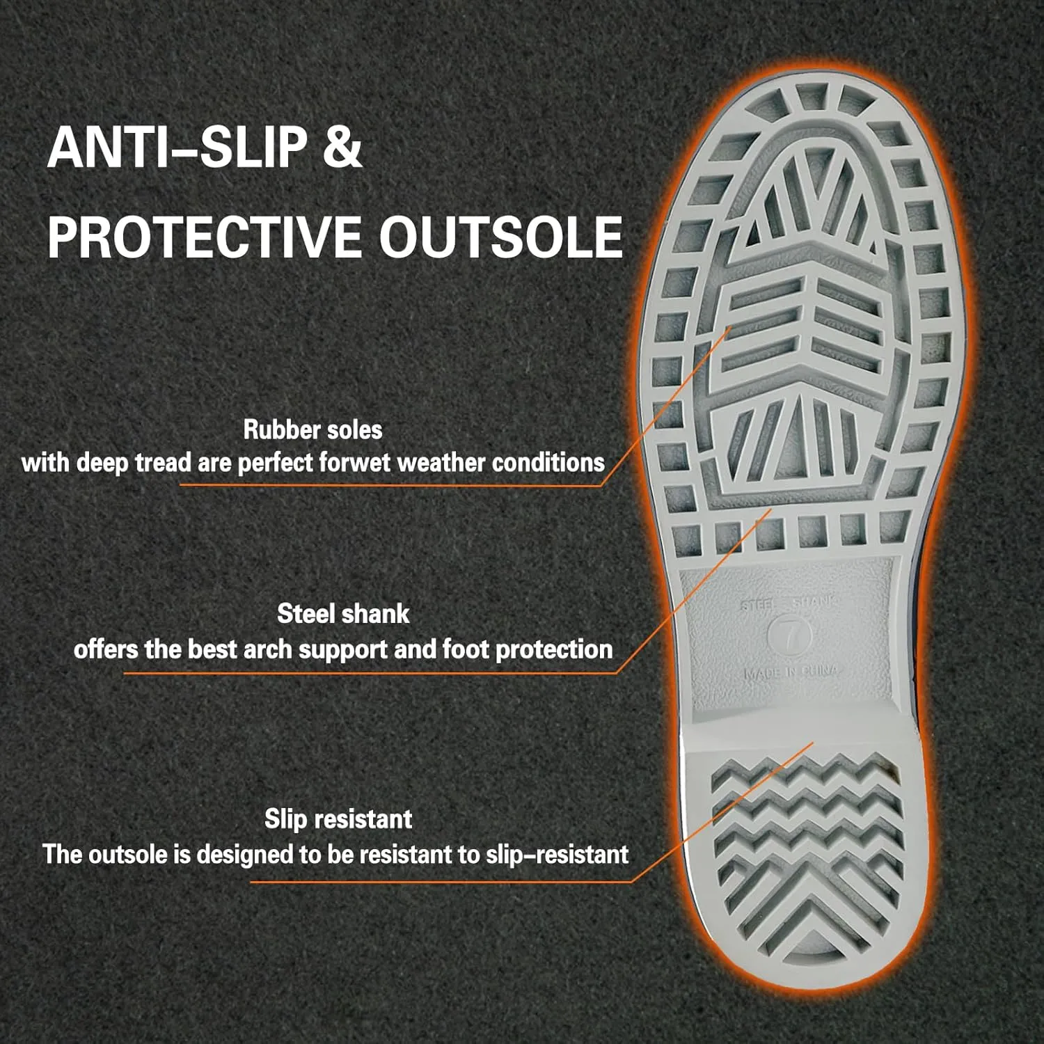 Ultra-Light Waterproof Rubber Boots for Men and Women - Durable Construction with 6mm Neoprene Insulation for Versatile All-Season Use in Hunting, Fishing, Work and Garden Size 5 to 14