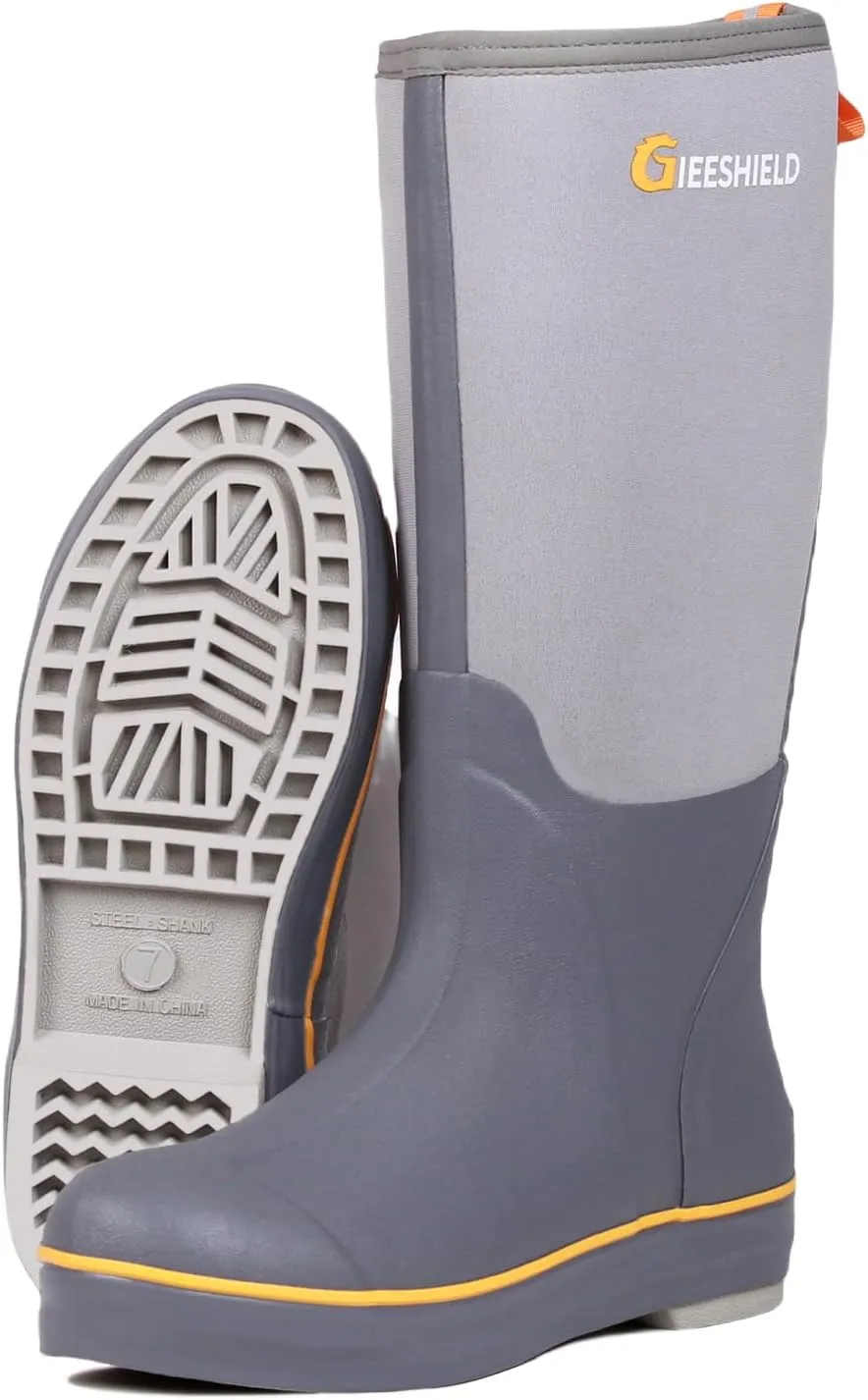 Ultra-Light Waterproof Rubber Boots for Men and Women - Durable Construction with 6mm Neoprene Insulation for Versatile All-Season Use in Hunting, Fishing, Work and Garden Size 5 to 14
