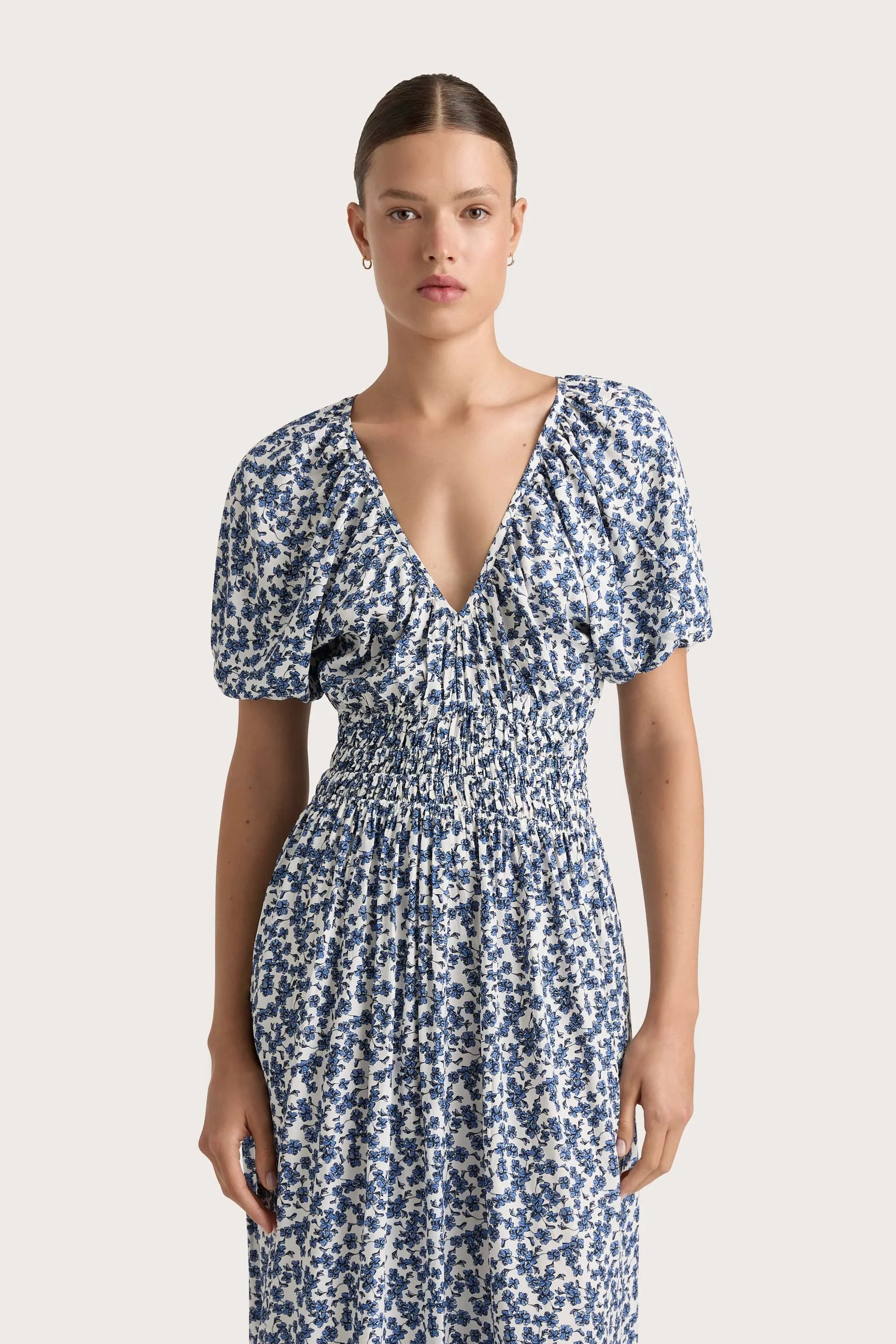 Valras Midi Dress Leilani Mid Blue - Final Sale
